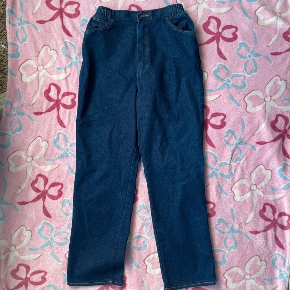 Vintage Wrangler High Waisted Relaxed Straight Leg Jeans Size 14